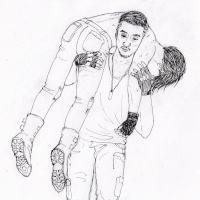 Panzi fireman carry like couple